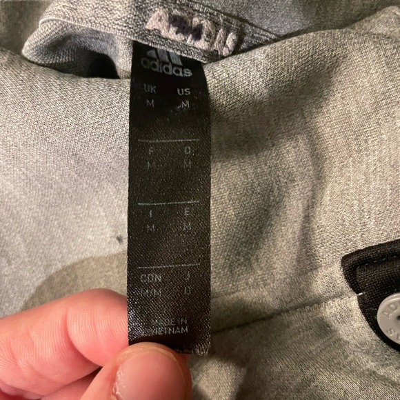 Adidas Men's Classic Gray Polo - Picture 3 of 3